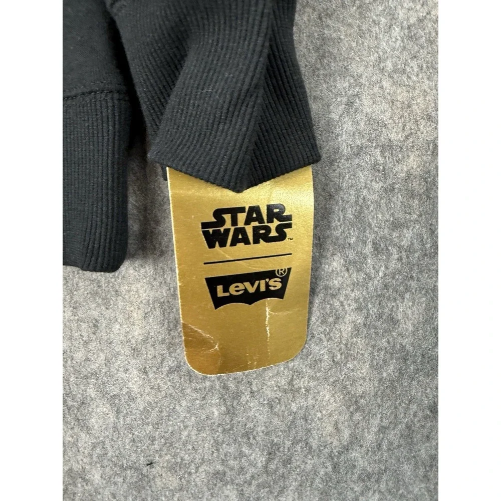 Levi's x Star Wars Hoodie Boys Kids Size Medium Hooded Sweatshirt Black NWT Rare